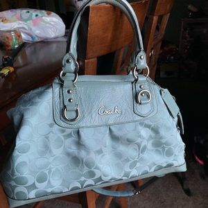 Coach elbow bag with shoulder strap